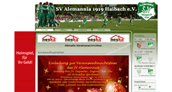 Desktop Screenshot of alemannia-haibach.de