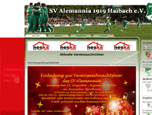 Tablet Screenshot of alemannia-haibach.de